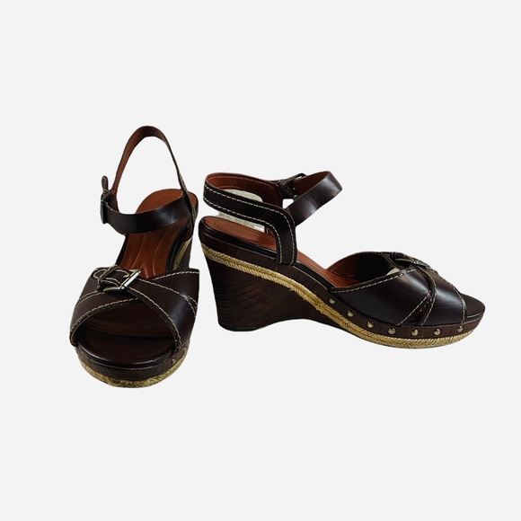 Brown Leather Sandals Women’s size 9.5-10. Vintage Naturalizer Sandals. - Picture 2 of 9